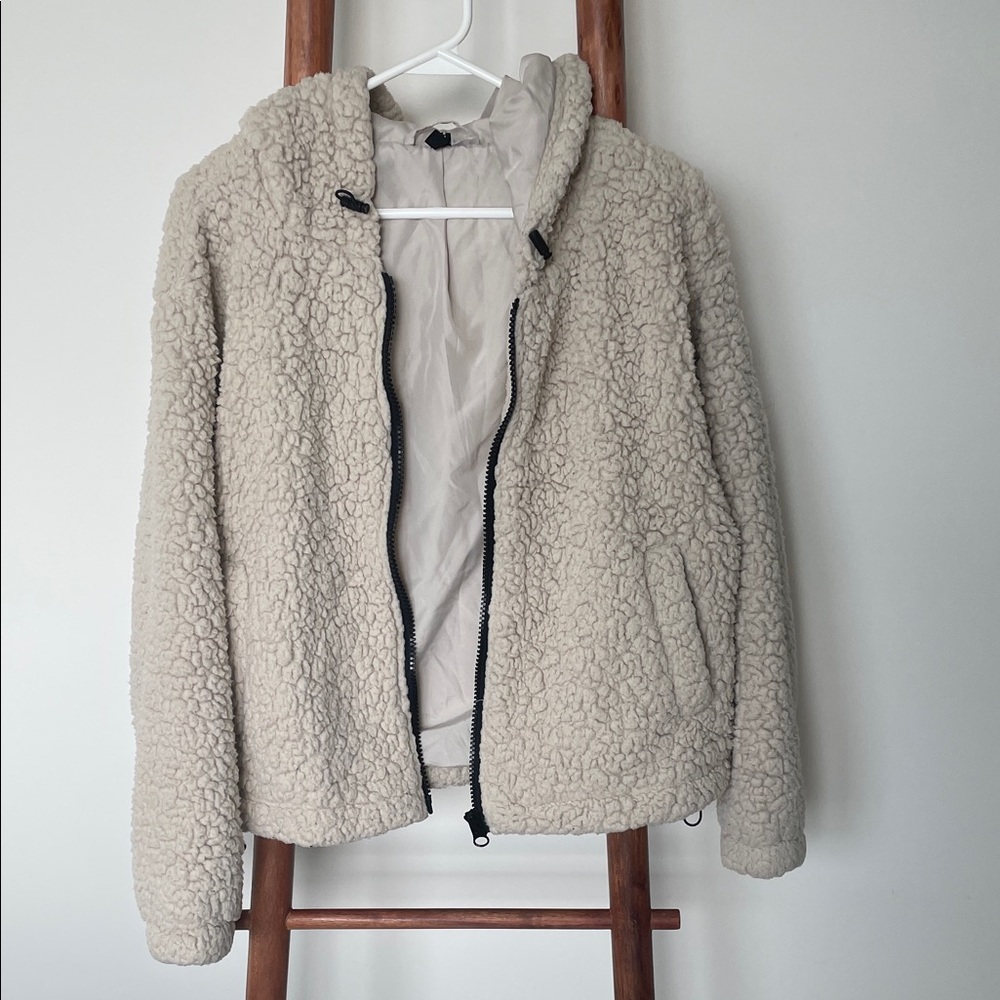 H&M Cream Sherpa Jacket